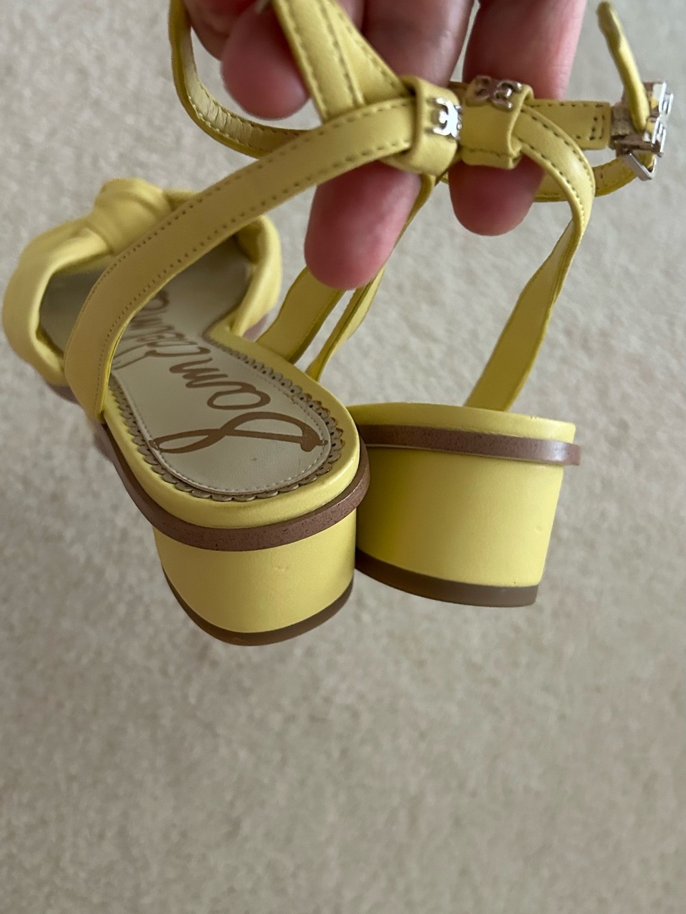 Sam Edelman Lemon Knot Front Ankle-Strap Heels. Size 6 1/2 - Picture 8 of 9